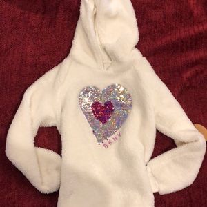 Dkny Sequin Heart ♥️ Hoodie